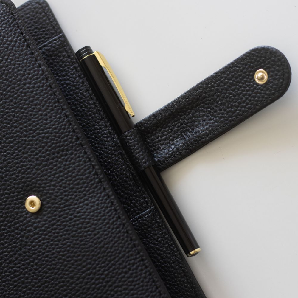 A5 6-Ring Binder Organiser - Vegan Leather with Gold Rings
