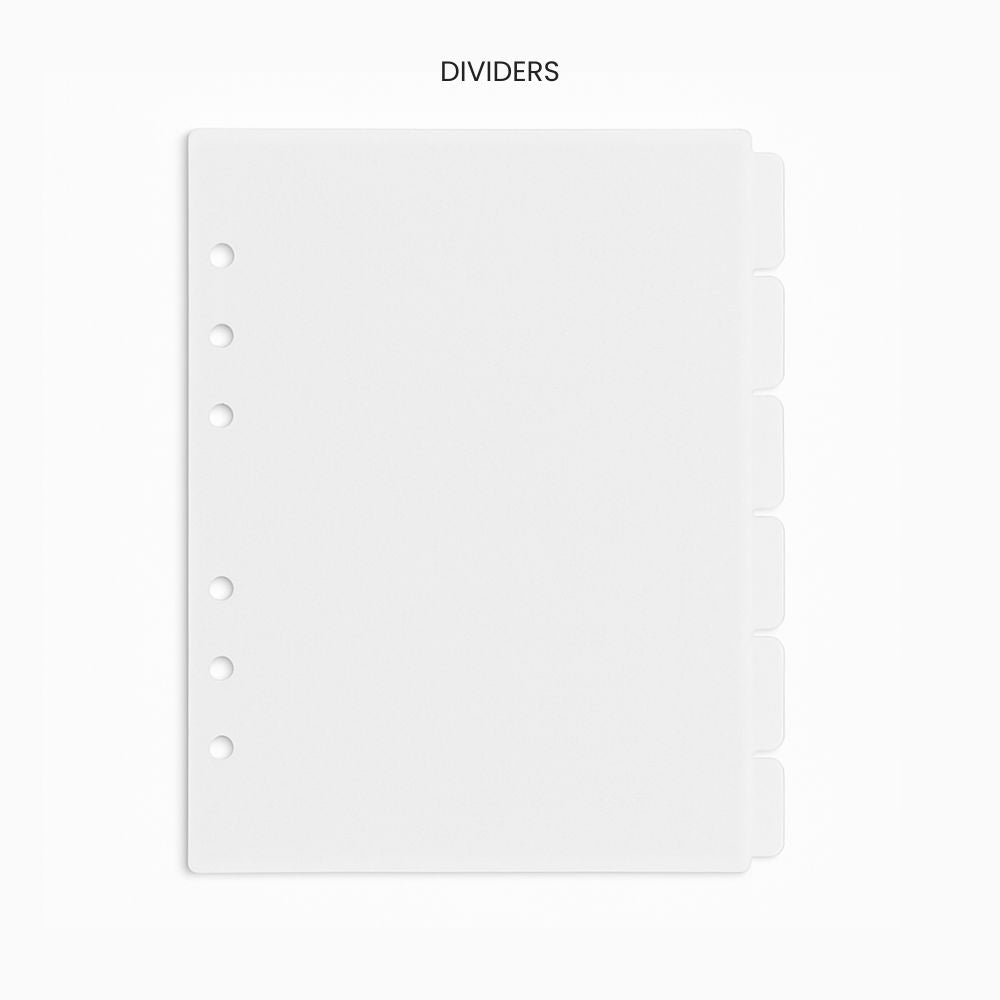 A5 Dividers for 6-ring binder