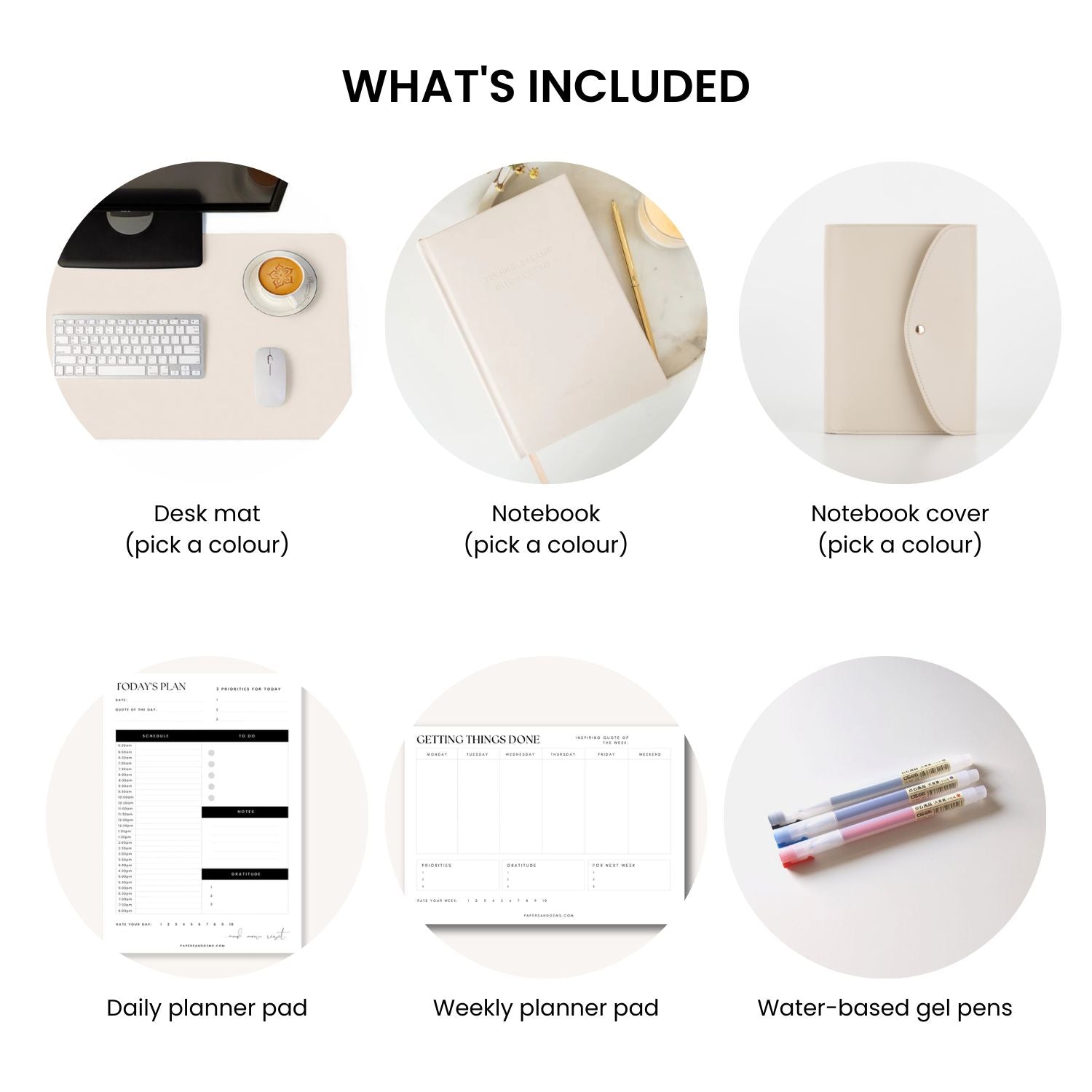 Build your own stationery set