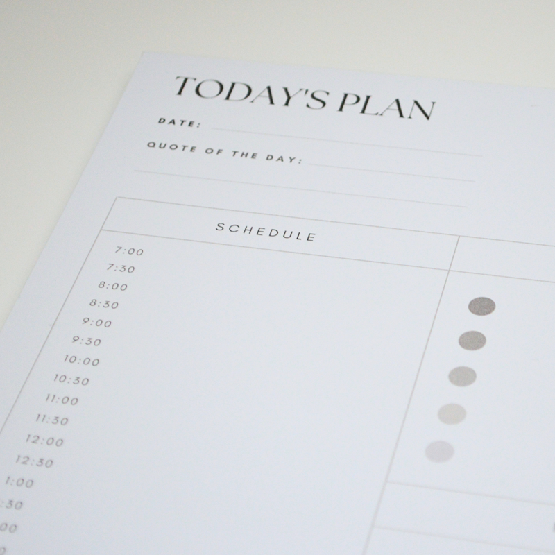 Timely Bullet Journal Day Planner Stencil