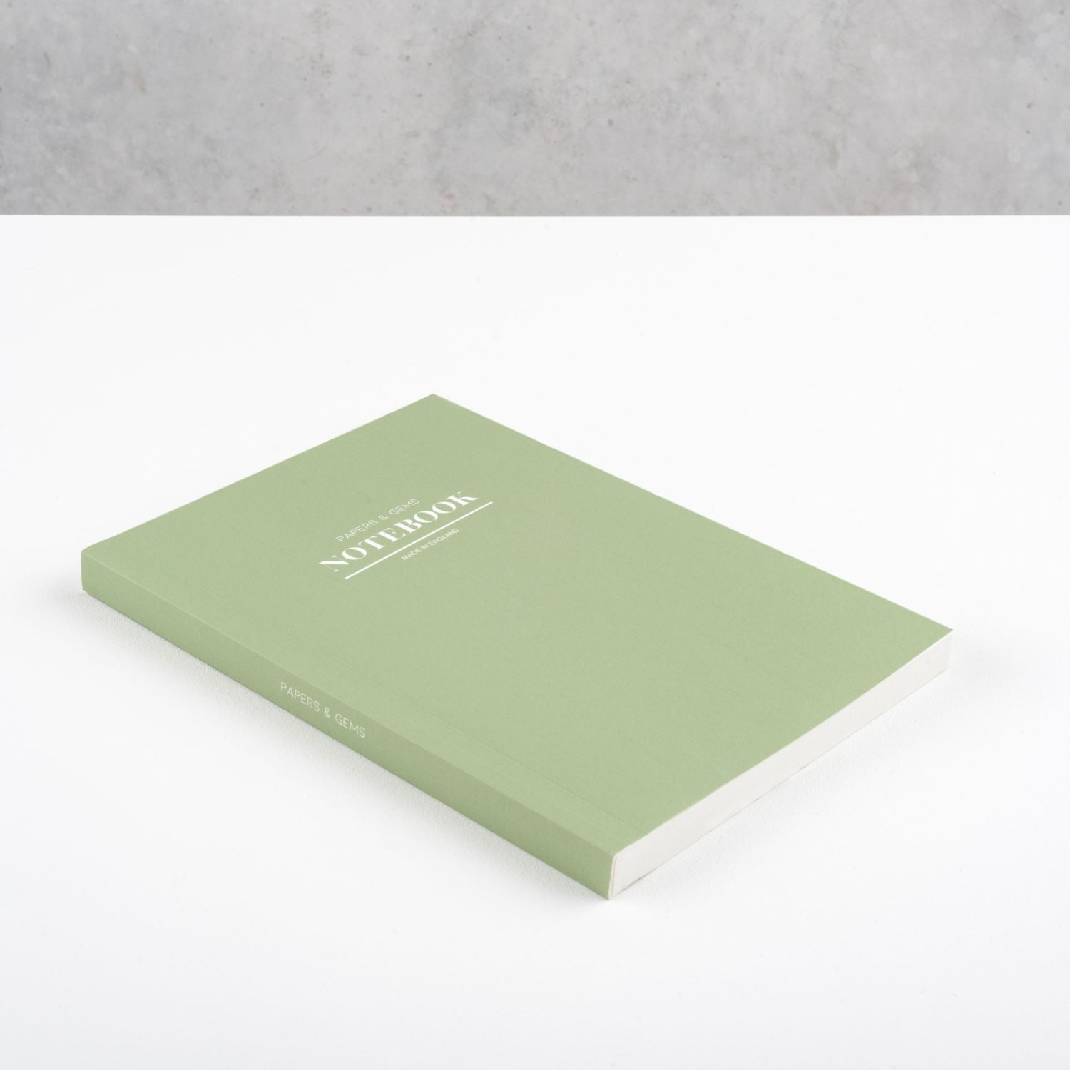 A5 Lined Lay-Flat Notebook | Green