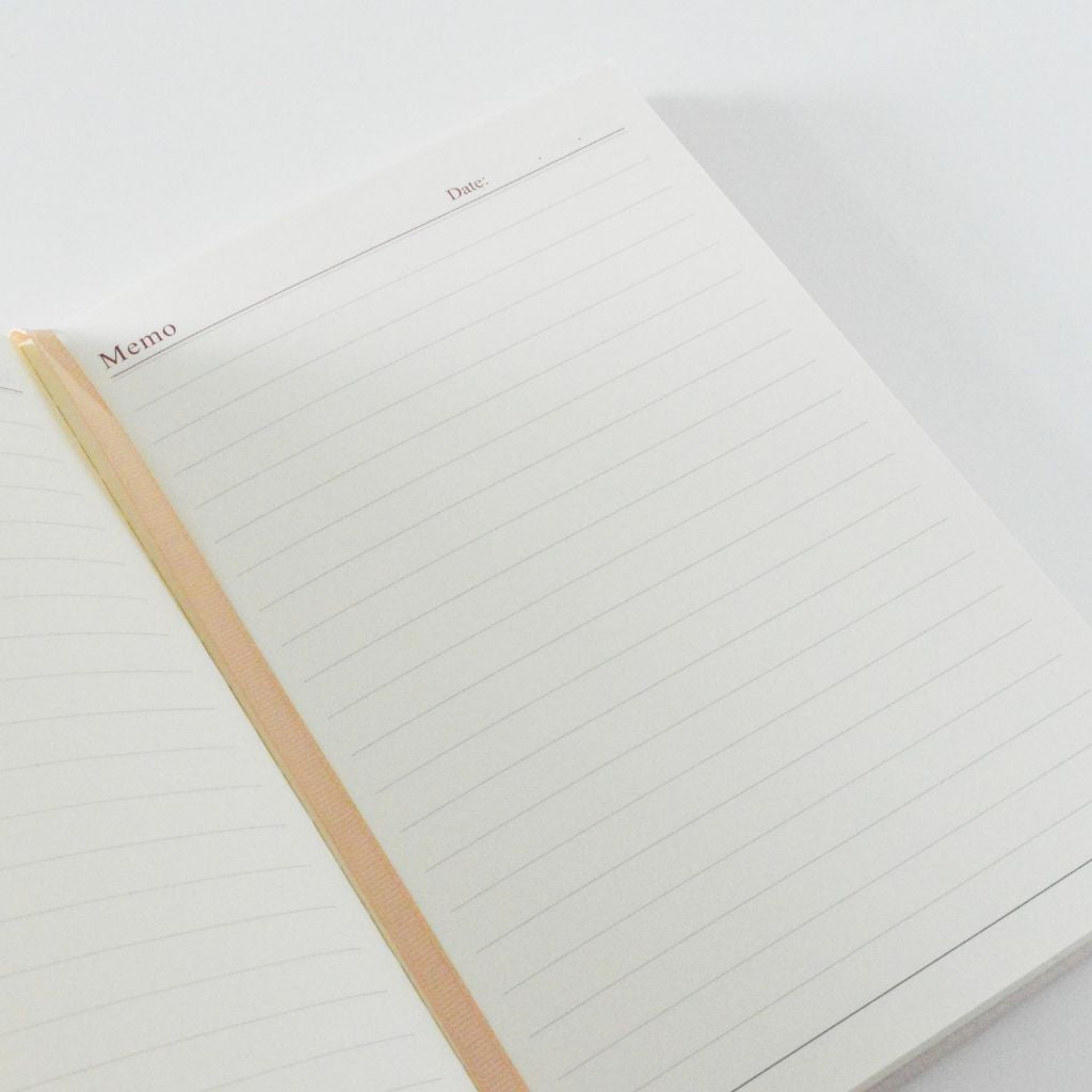 a5 lined notebook nude blush pink
