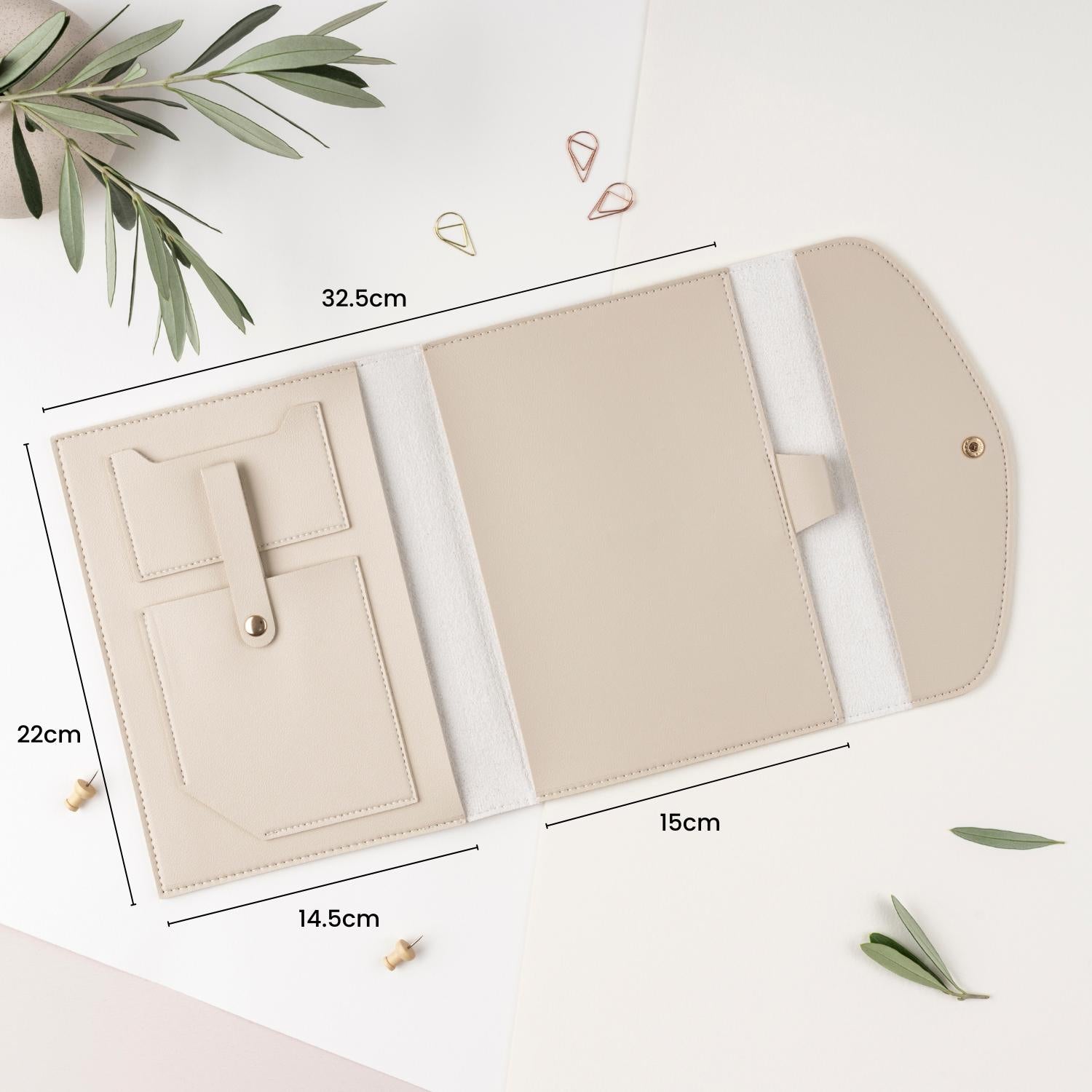 Faux Leather Portfolio Organiser | A5 Notebook Holder & Document Wallet