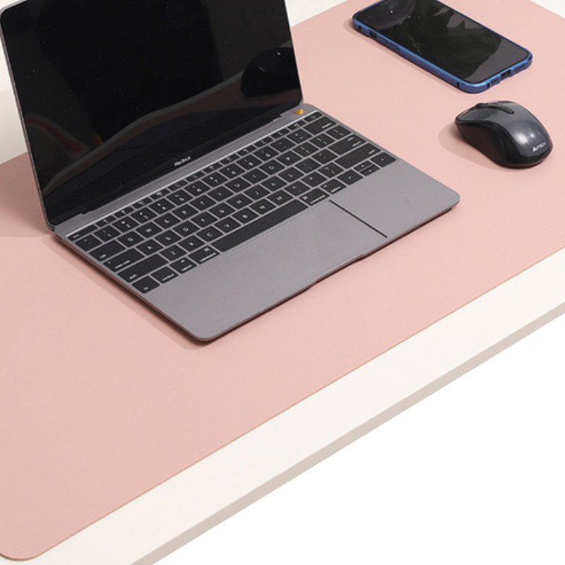 PU leather aesthetic desk mouse mat pink