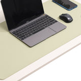PU leather aesthetic desk mouse mat green