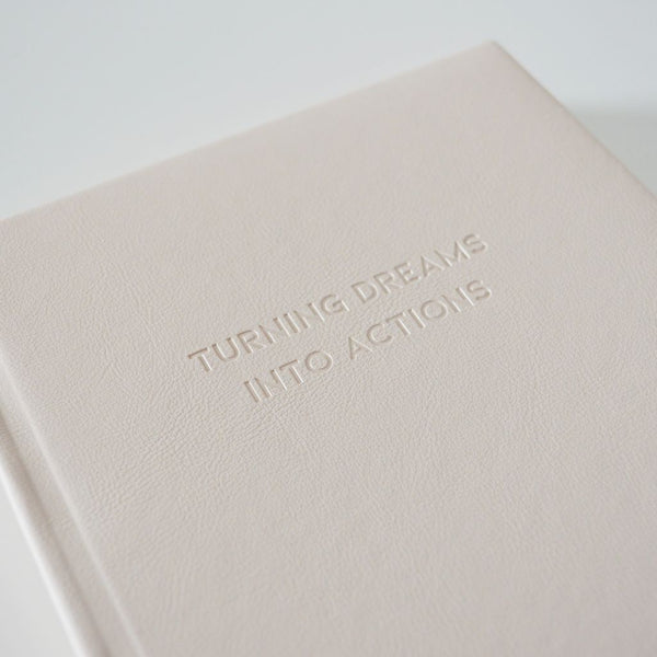 A5 Pink hardback lined notebook | Turning Dreams Into Actions